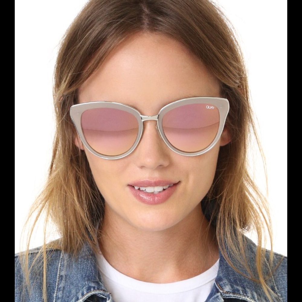 Quay sunglasses every little thing rose gold