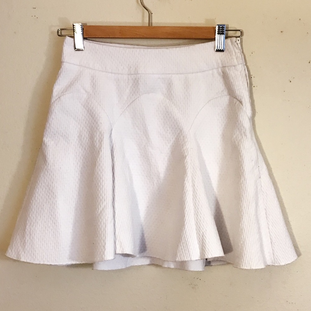 H&M white skater skirt