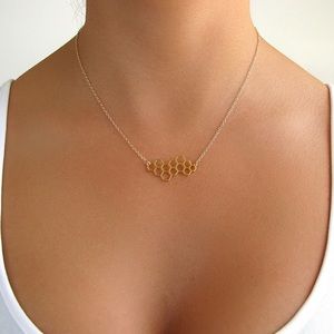 Gold Honeycomb Necklace