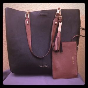 Calvin Klein Leather Tote