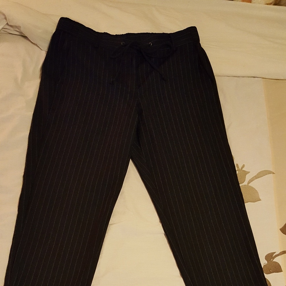 Joe Fresh Drawstring Pinstripe Pant