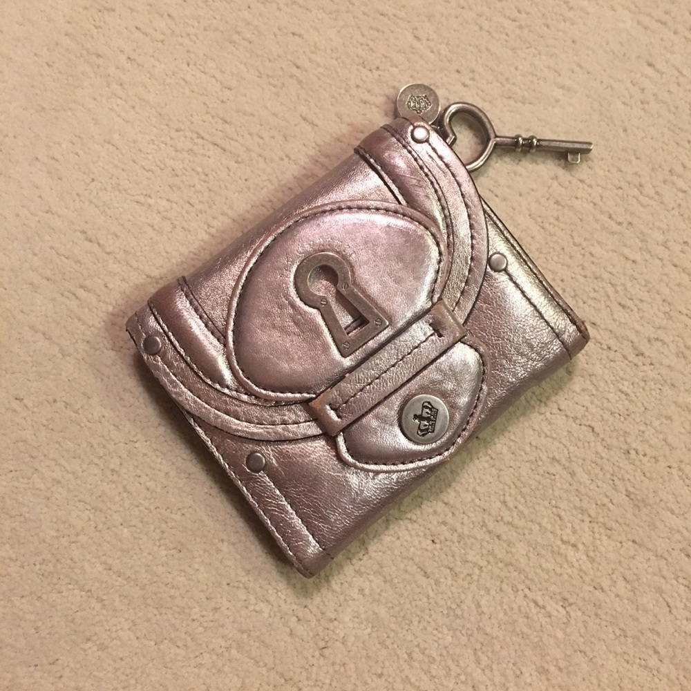 Juicy couture metallic bronze wallet