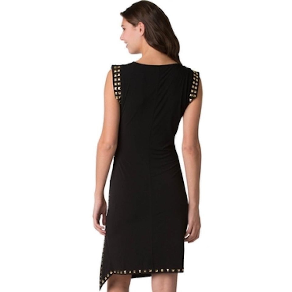 🎉HP🎉 Michael Kors Studded Uneven Hem Dress Black - Picture 4 of 8