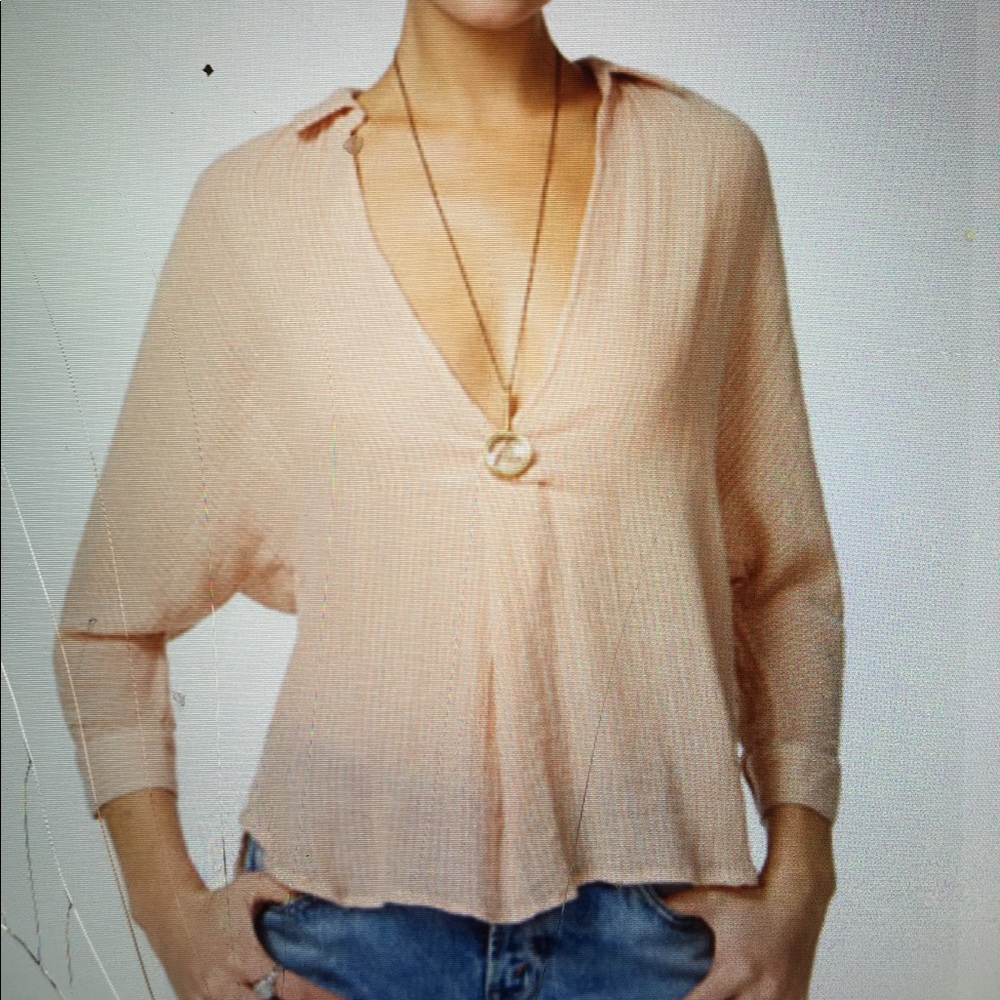 NWT Free People such good things hi-low top