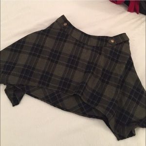 Free People Plaid Skirt