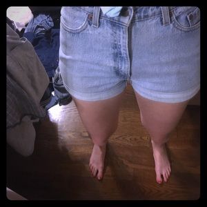 Levis cuffed shorts