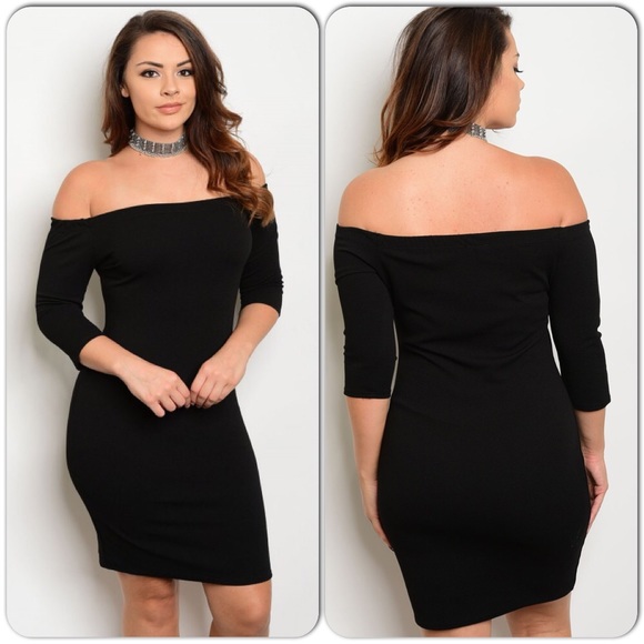 Black Women's Off the Shoulder dress-Host Pick🌟 - Picture 4 of 4