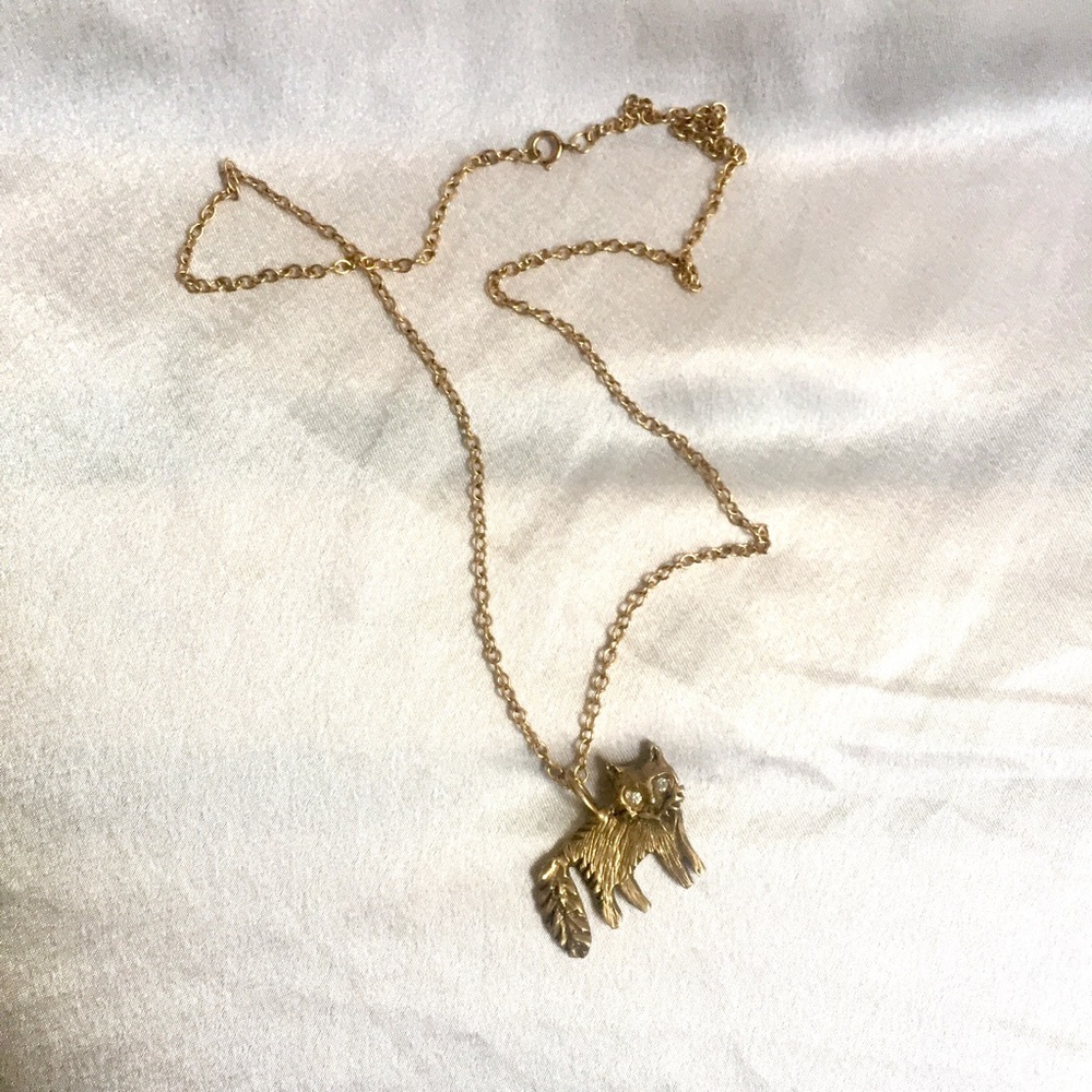 Odd little kitty fox necklace