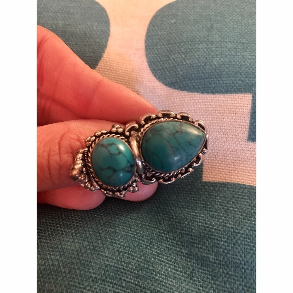 GENUINE TURQUOISE RING.