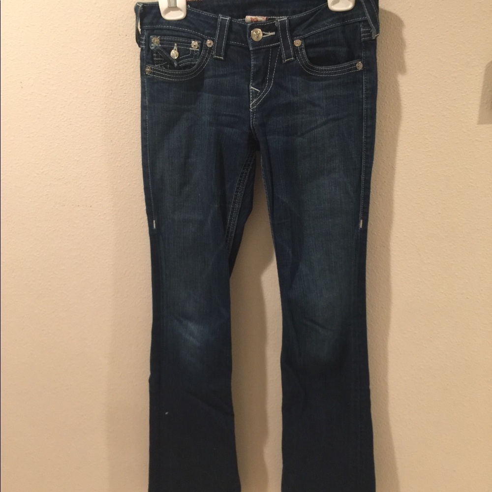 Dark Bootcut True Religions!!