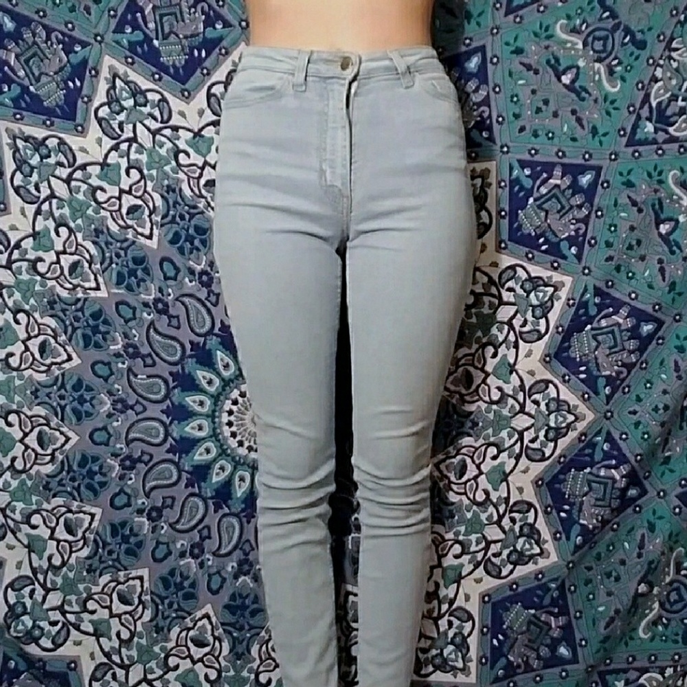 American Apparel High Waisted Jeans