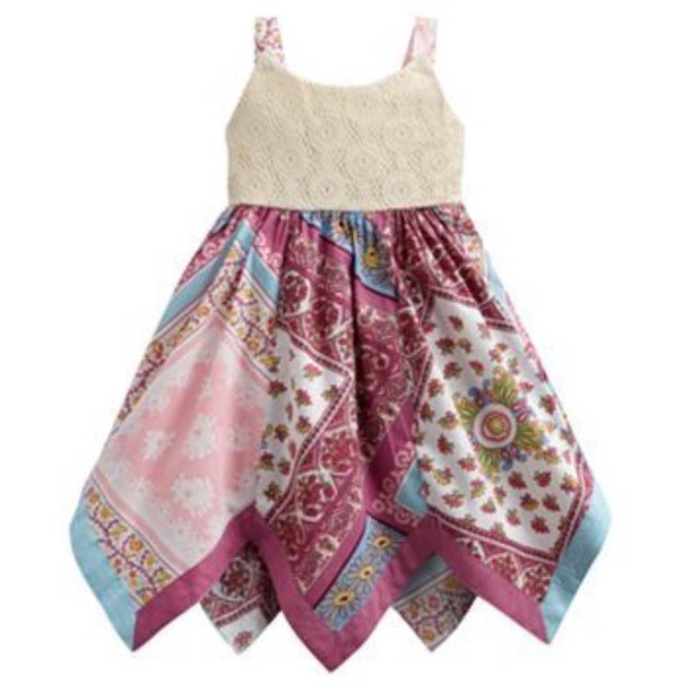 Anthro style baby handkerchief dress