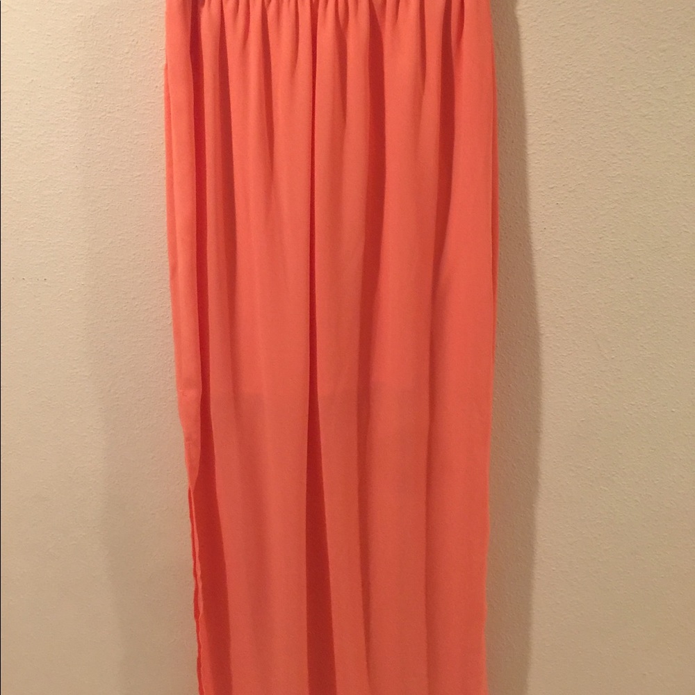 Coral Maxi Skit with Slits!!
