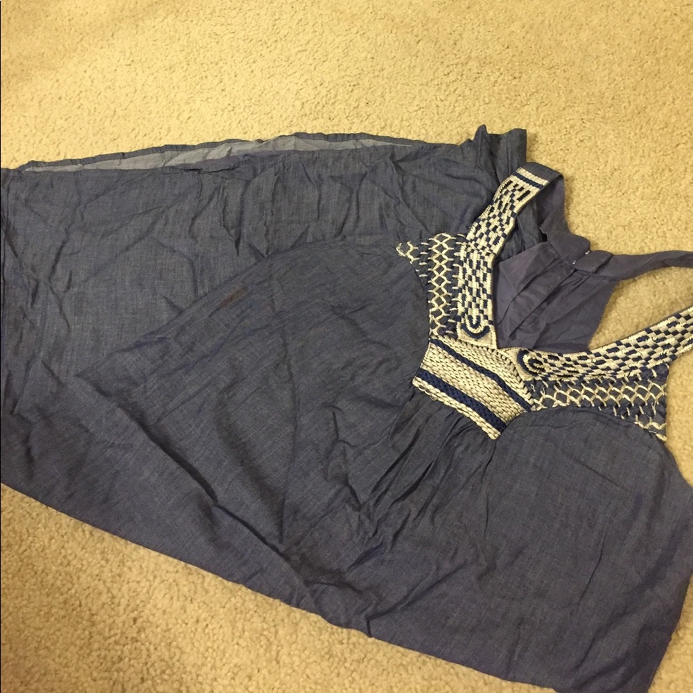 Old Navy denim dress with embroidery
