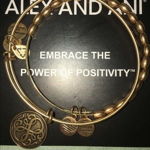 Alex and Ani Rafaelian Gold Set of 2 Bracelets
