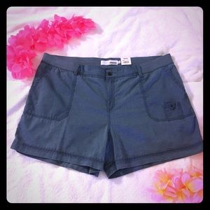 NWT Sonoma Twill Cargo Shorts Mid Rise sz 24W