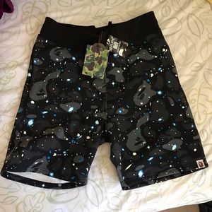 Bape space camo sweatshorts