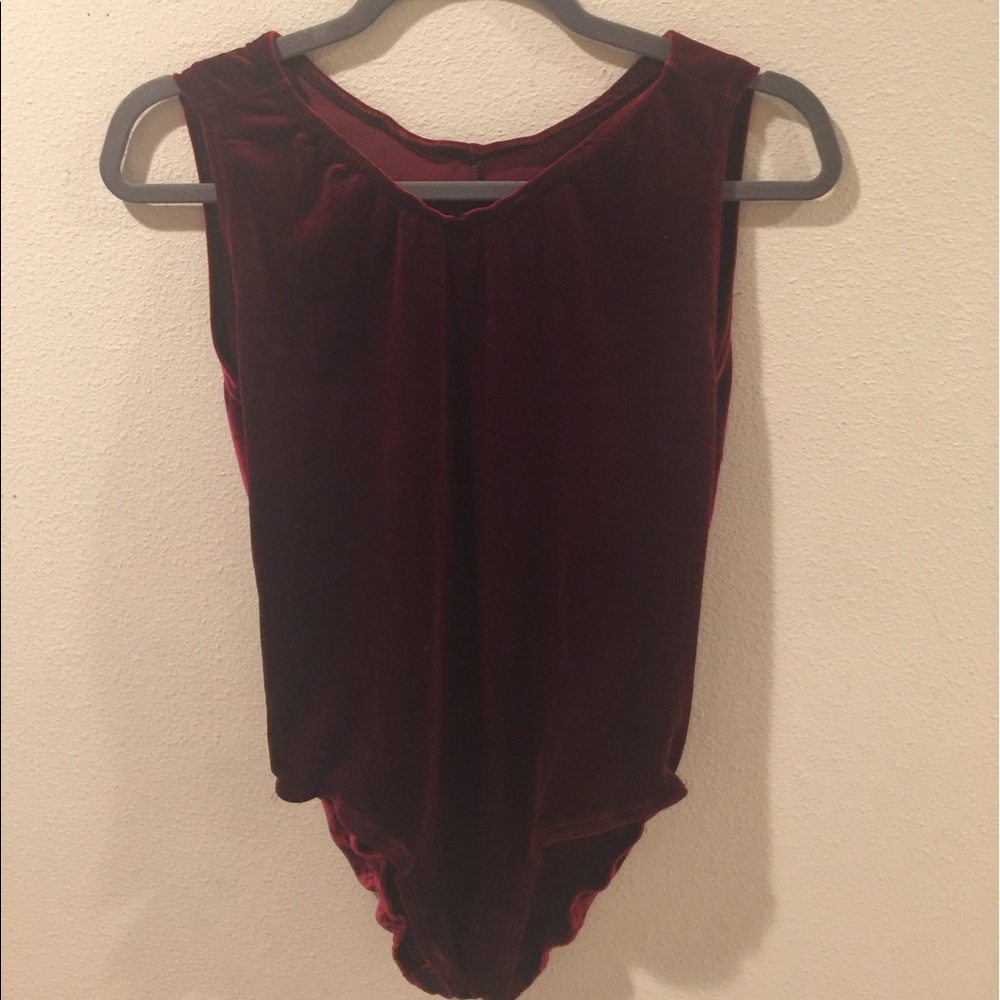VINTAGE! Red bell bet body suit.