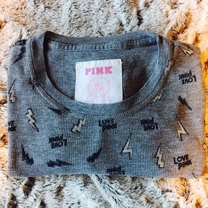 🦄PINK Victoria's Secret Thermal Sleep Top