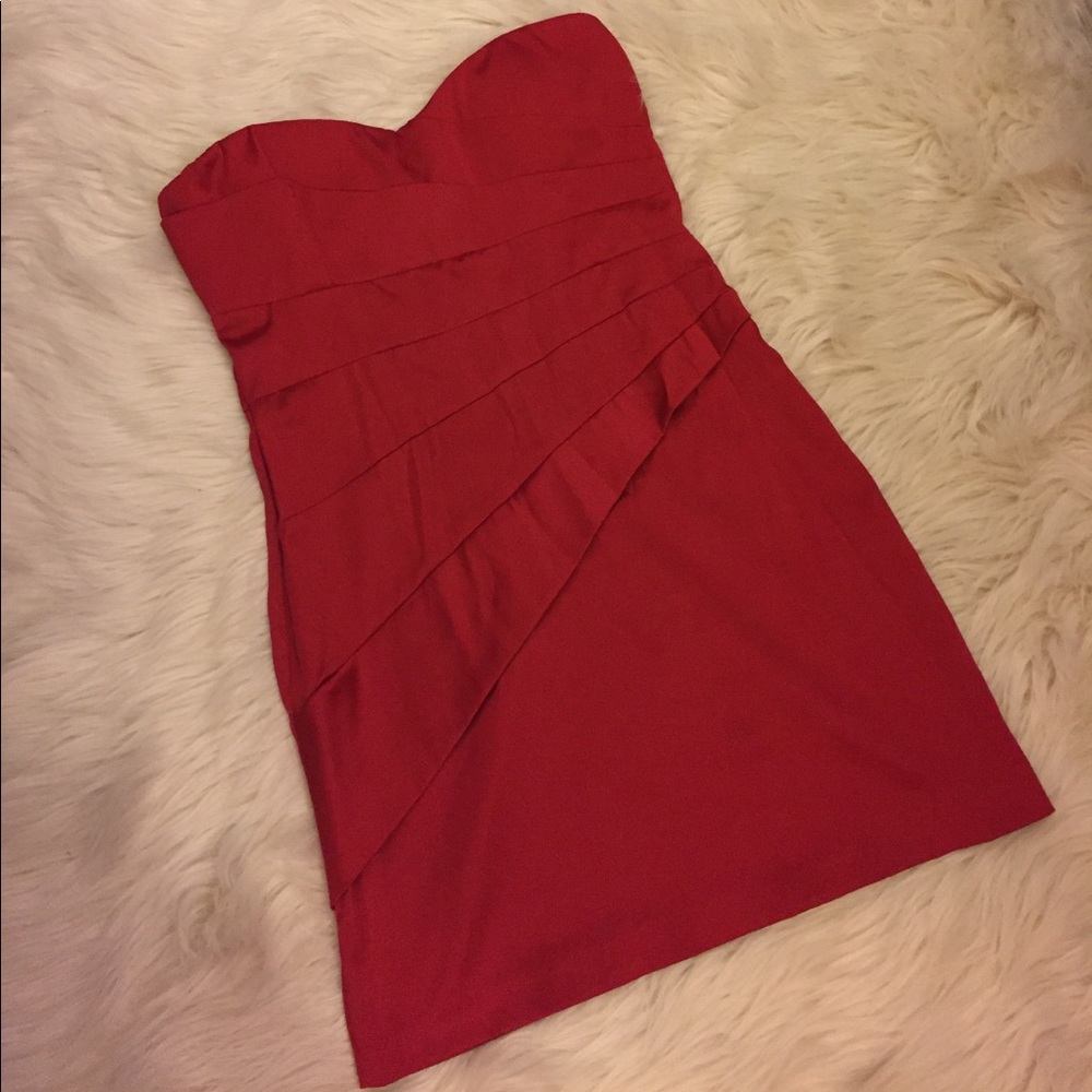 Red Satin Dress