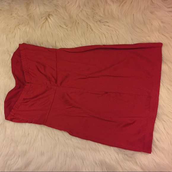 Red Satin Dress - Picture 2 of 4