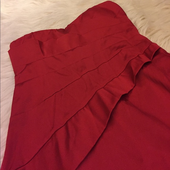 Red Satin Dress - Picture 3 of 4