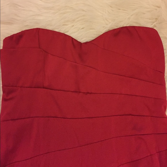 Red Satin Dress - Picture 4 of 4