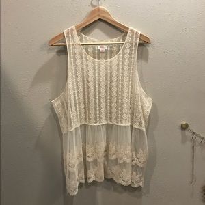 ✨SUPER CUTE✨ sheer tank top