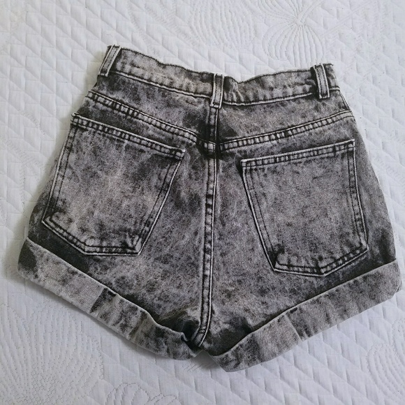 Dark Acid Wash American Apparel High Waisted Jeans - Picture 5 of 5