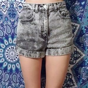 Dark Acid Wash American Apparel High Waisted Jeans