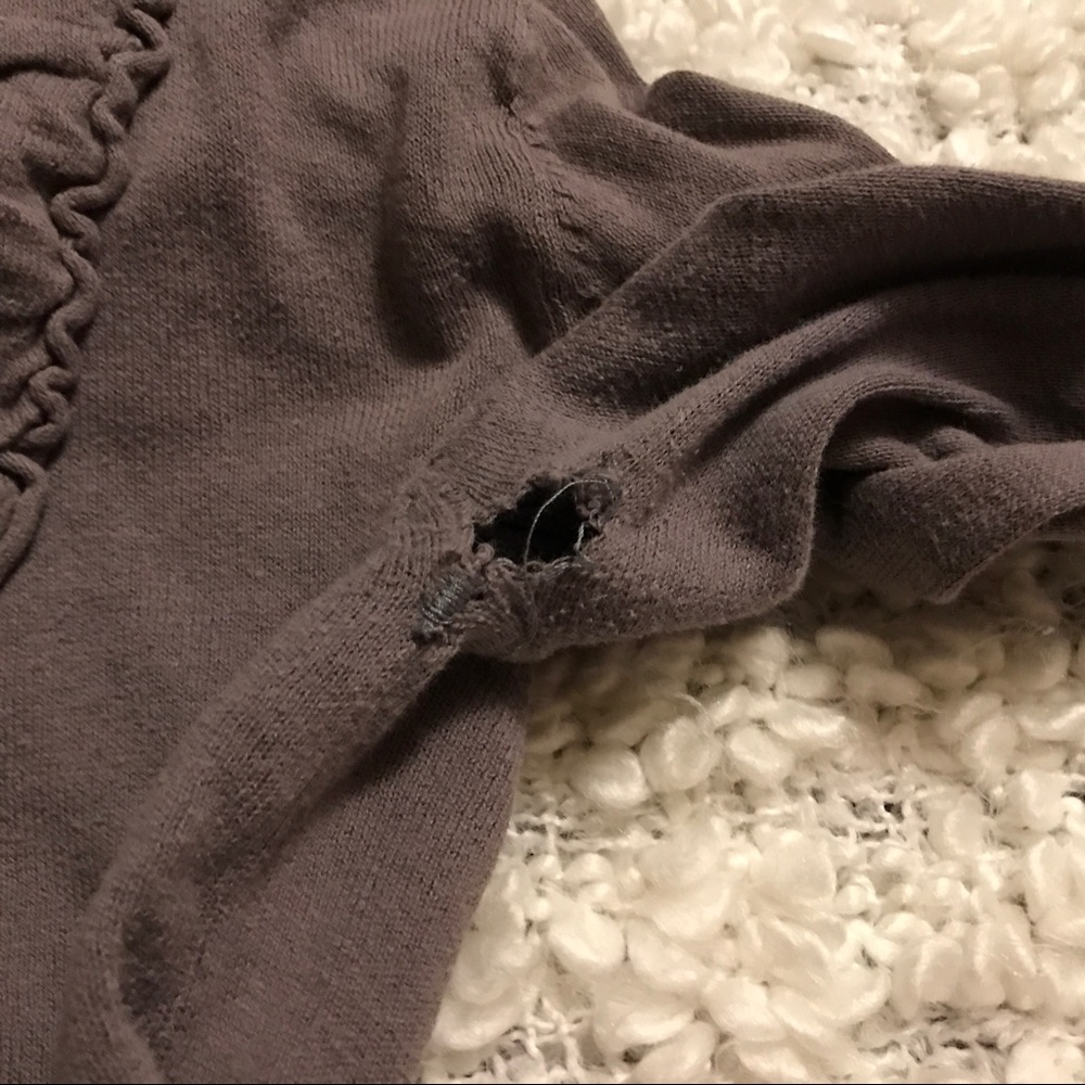 Flawed. Dark Grey / Gray Cardigan Sweater