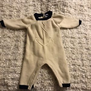 Janie and Jack Nautical Knit Romper Sz. 0-3mos