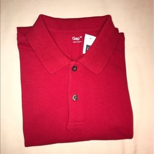Gap Men's Short Sleeve Polo Shirt, size M, Red