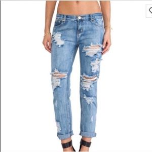 One Teaspoon Cobain distressed jeans.