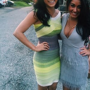 House of CB Green/Gray Bandage Dress✨