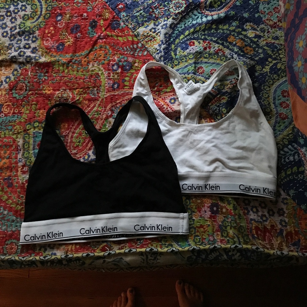 Calvin Klein Racerback Bras 2 Set Size M
