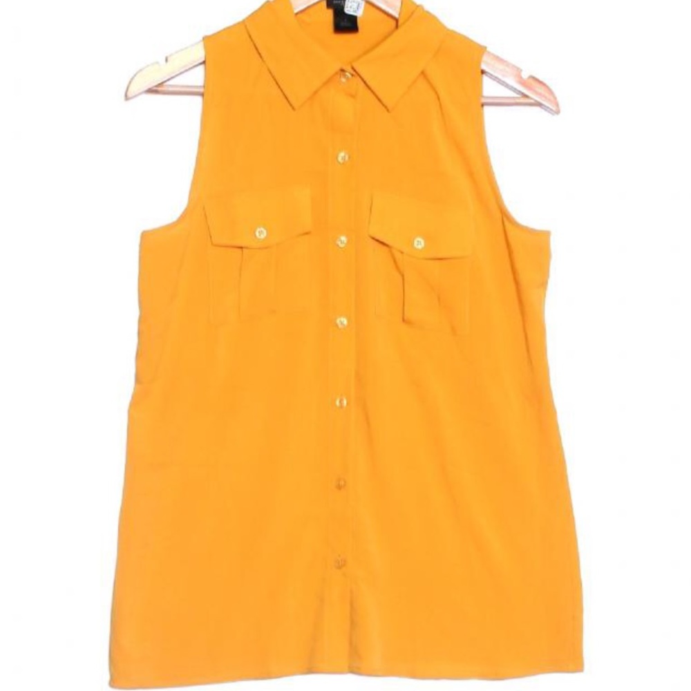 • Ann Taylor • Sleeveless Yellow Top - Size Small