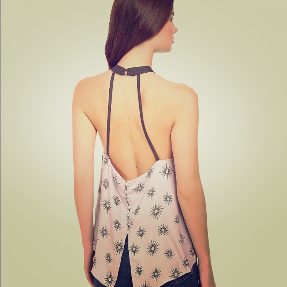⛔️sold⛔️Free People OLIVE color halter top
