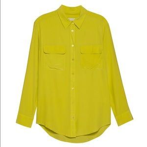 EQUIPMENT Blouse in Citronelle Sz L