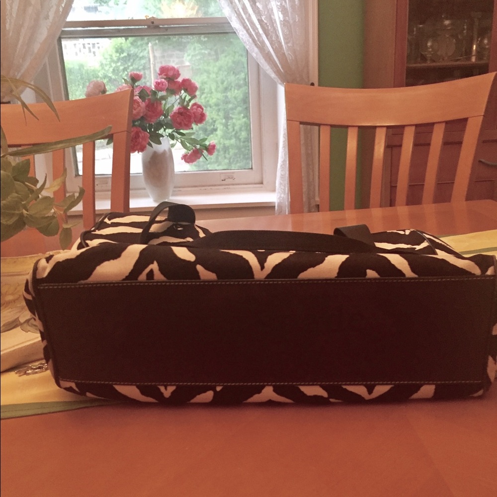 Kate Spade black and white zebra diaper bag - Picture 3 of 7