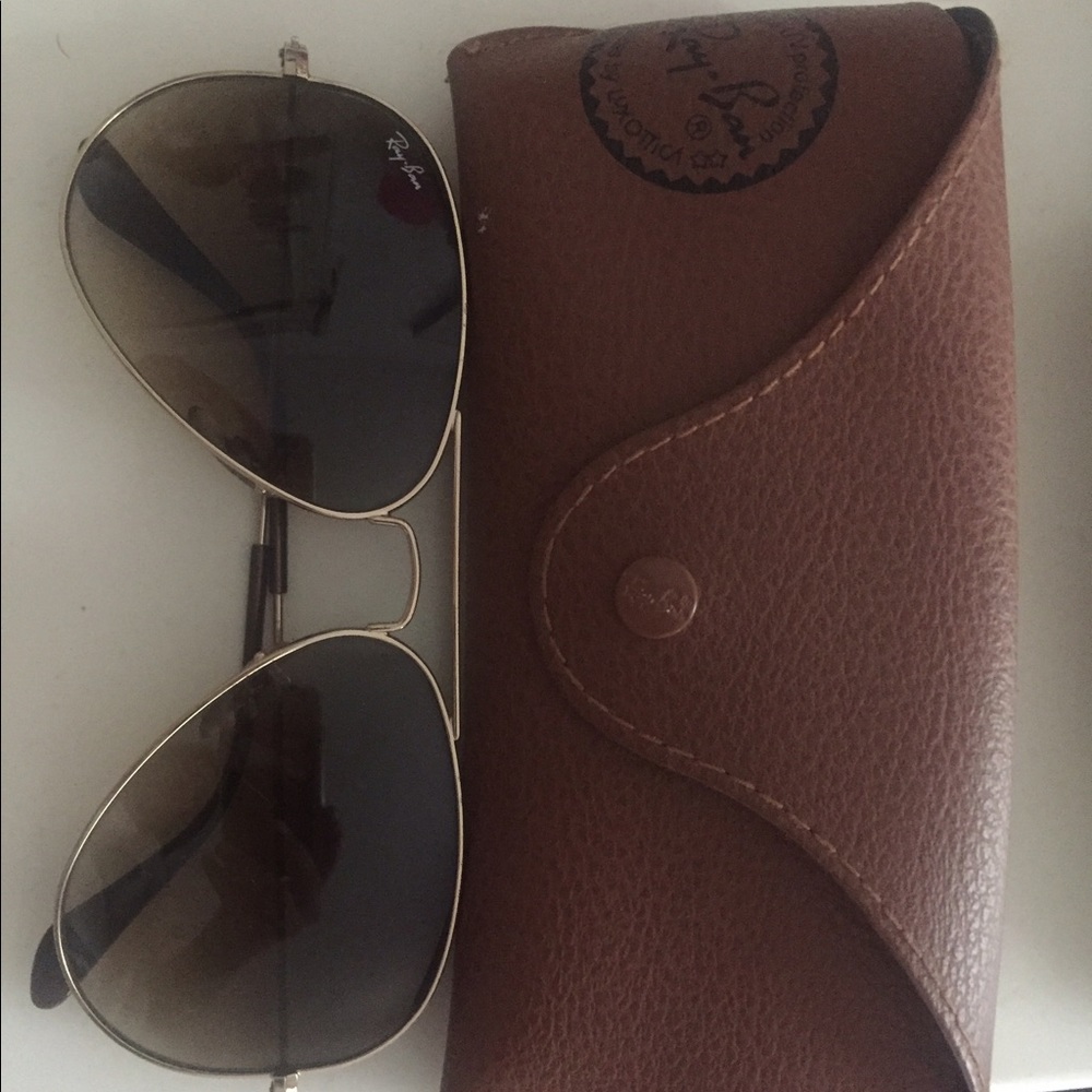 Authentic Brown Rayban Aviators