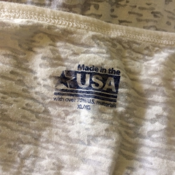 Flag tee w/ paisley overlay - Picture 4 of 4