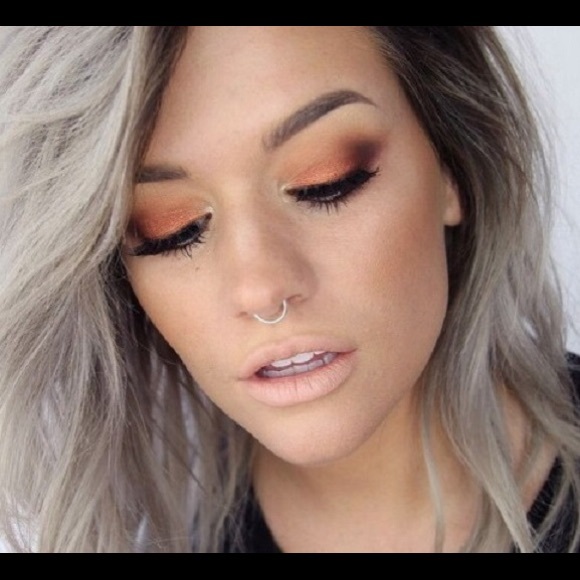 925 Sterling Silver Fake Septum Ring Double Ball End Cute Clip On Faux Piercing - Picture 2 of 6