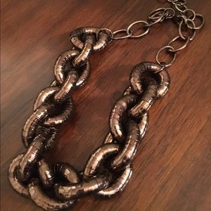 Chunky Bronze Chain Necklace