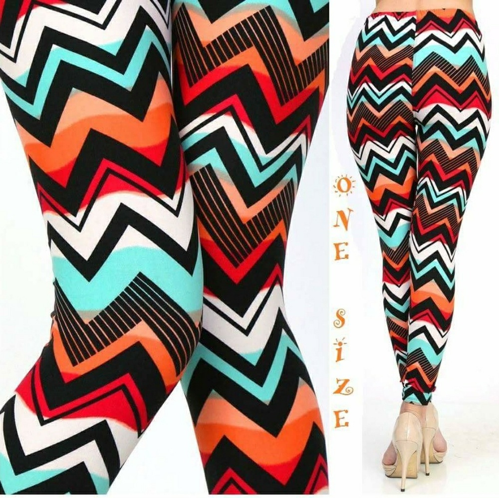 Chevron one size leggings