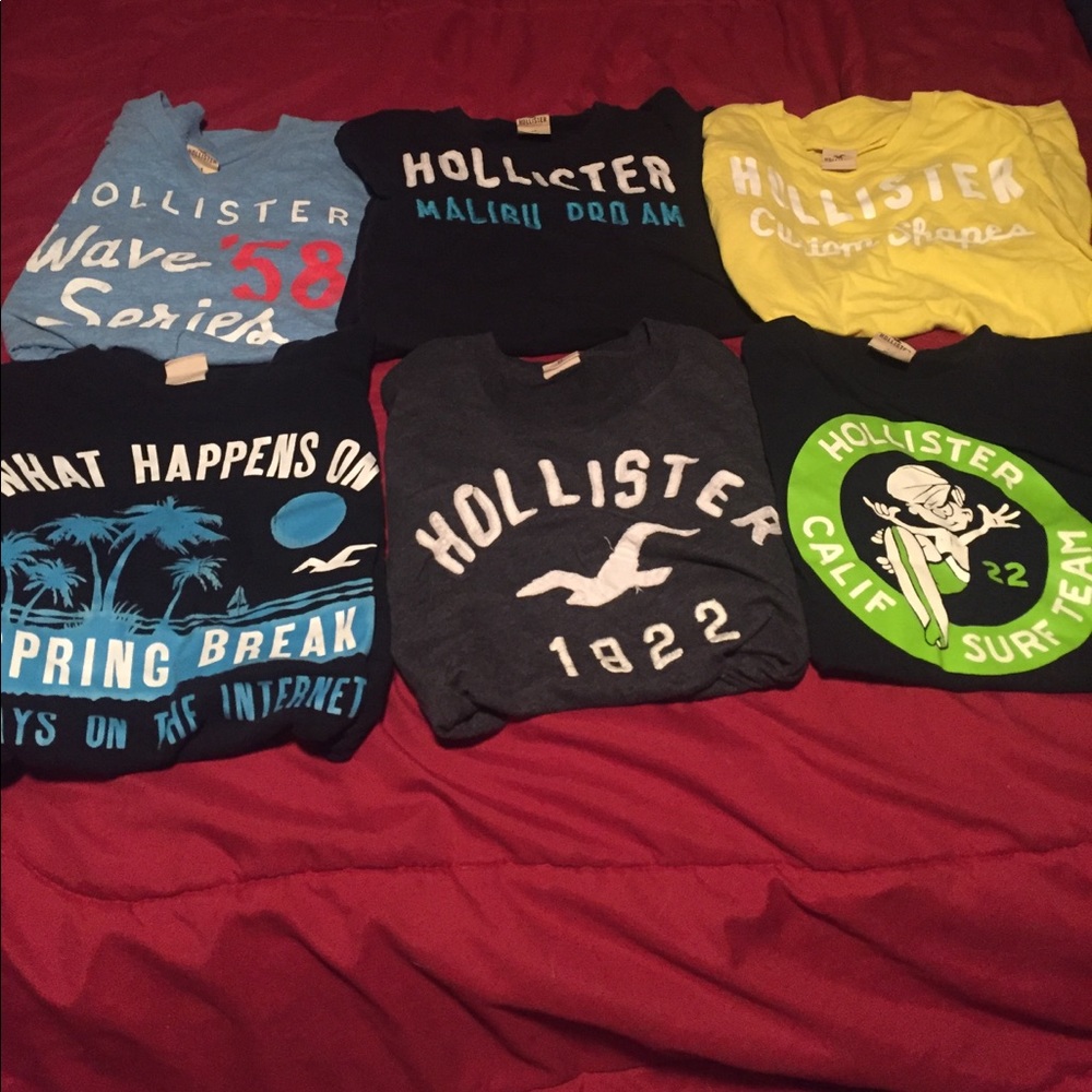 New hollister shirts $10 each or $40 for all 6