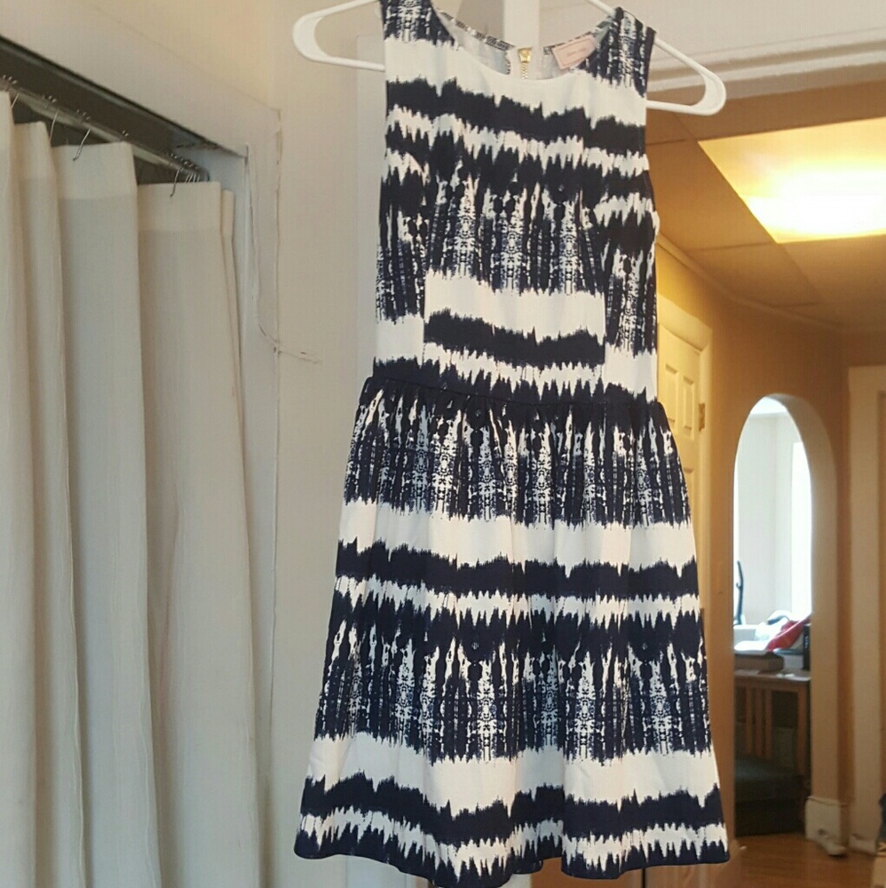 Love Andy Blue and White Patterned Dress
