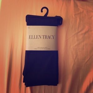 Black fleeced tights