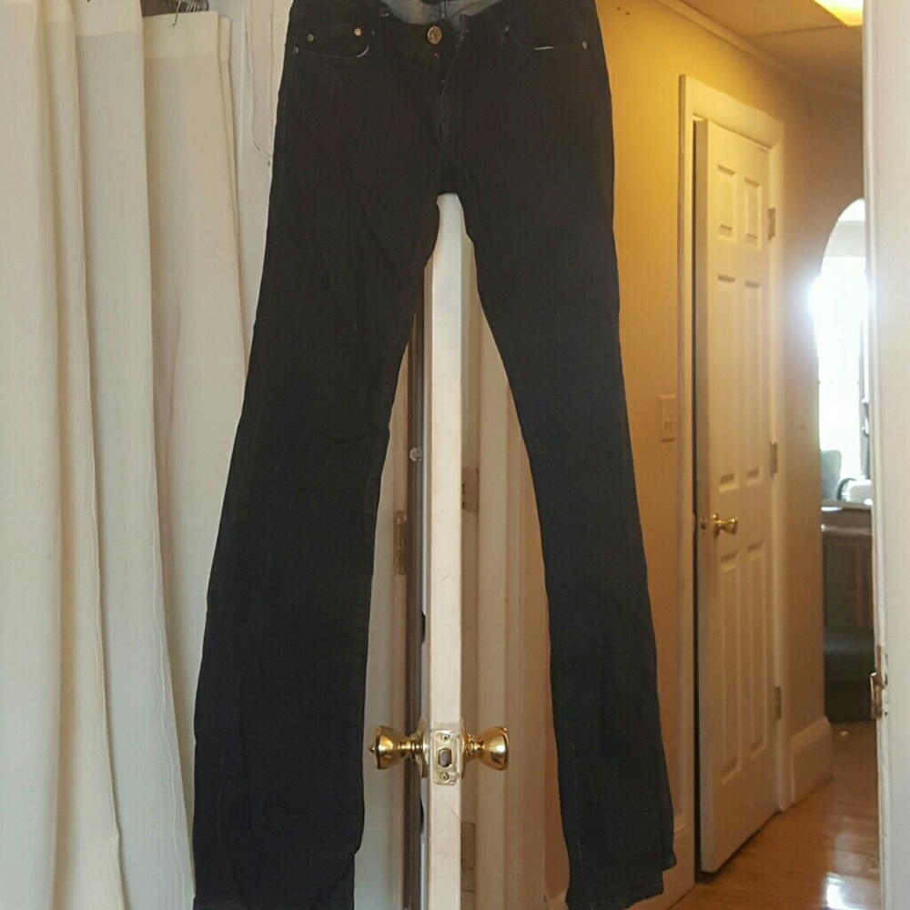 William Rast Dark Wash Wide Leg Jeans