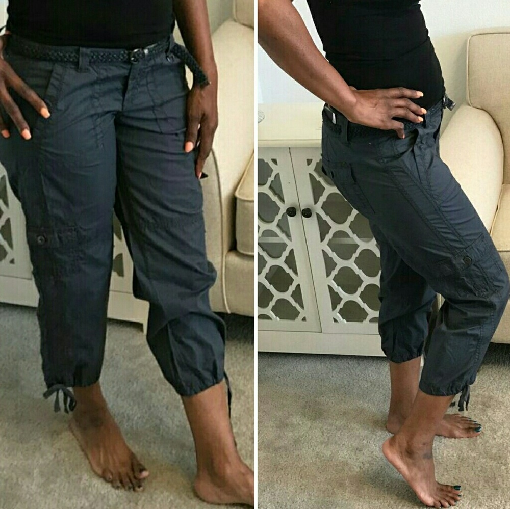 Apt 9  Utility Capri Charcoal Grey